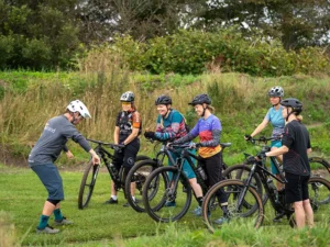 MTB tekniktræning på teknikbanen, MTB Kvindeweekend 2022 | Foto: Kristian Skjødt